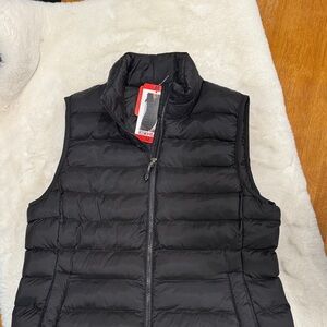 32 Degrees Black Quilted Puffer Vest - Women